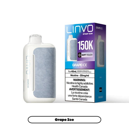 LINVO STAR 150K Disposable Vape - Grape Ice