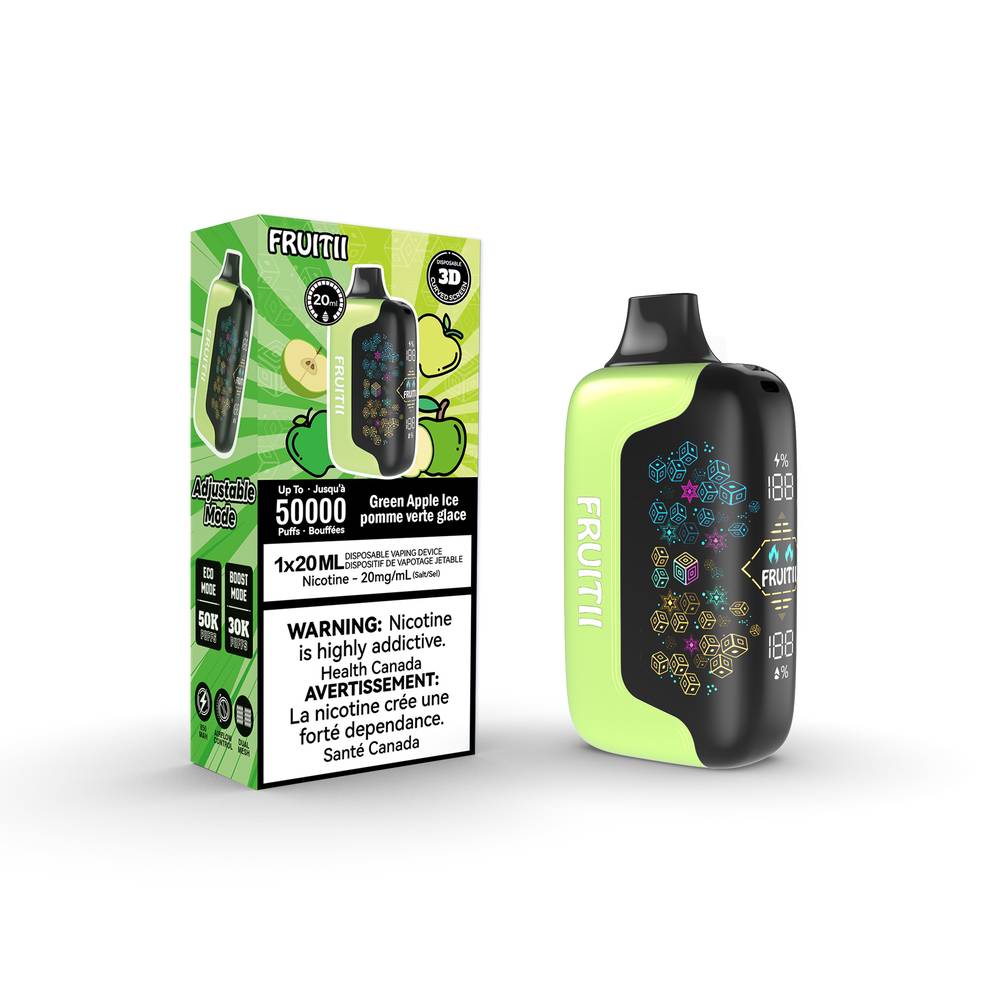 FRUITII 50K Disposable Vape_GreenAppleIce