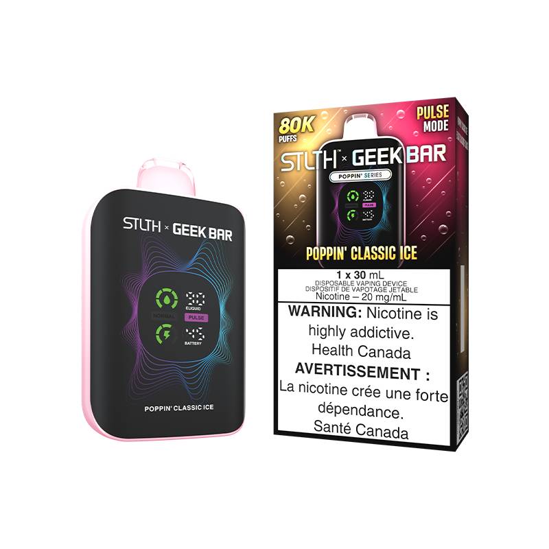 STLTH × Geek Bar 80K Puffs Disposable Vape – Poppin'Classic Ice