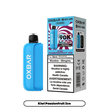 Rocky Vapor Oxbar Maglink 90K Prefilled Pod - Kiwi Passionfruit Ice