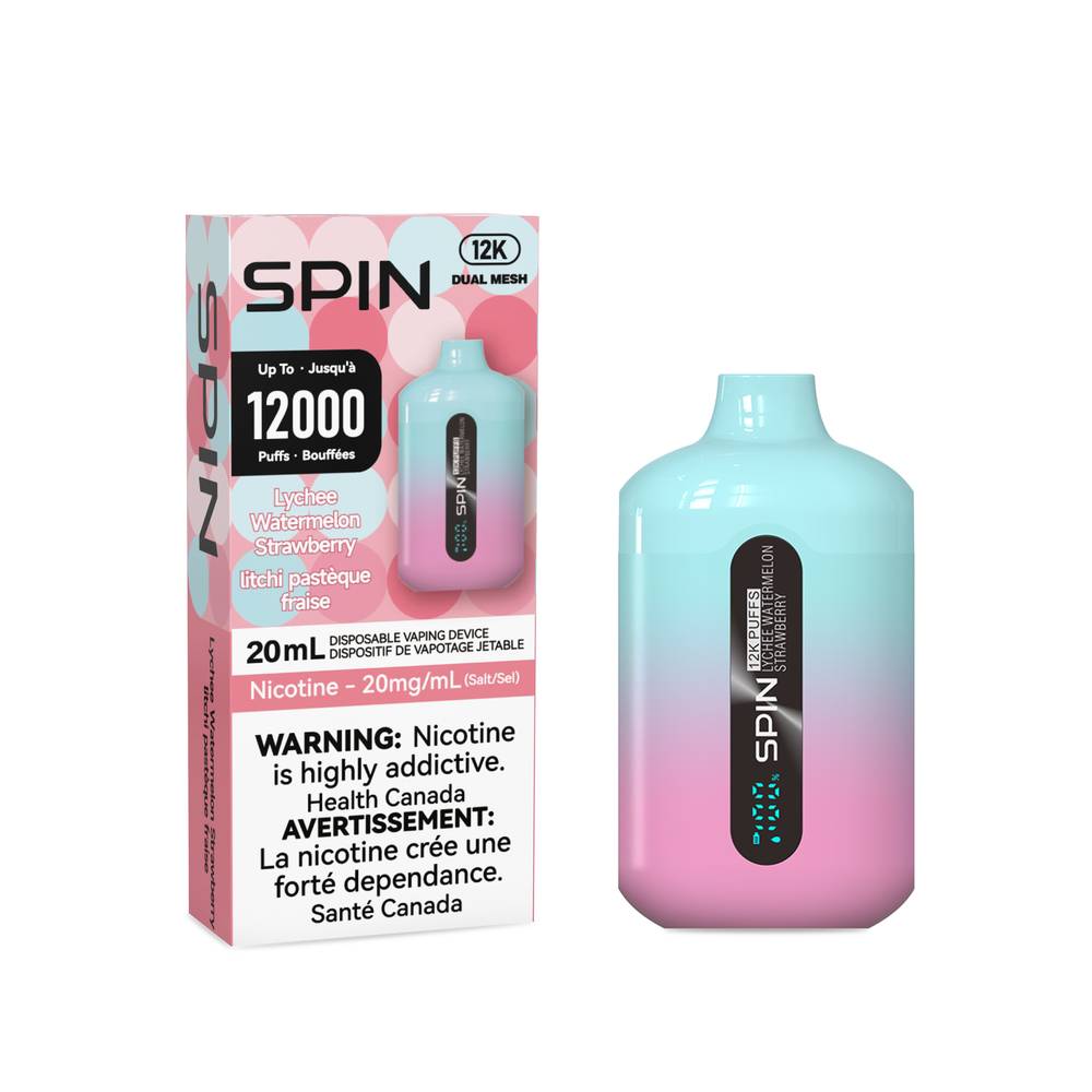 Spin 12K - Up to 12000 Puffs Disposable Vape