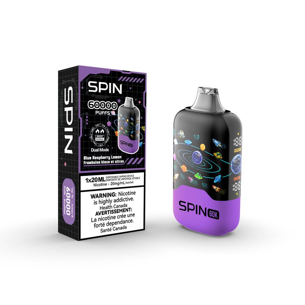 SPIN 60 000 Puffs Disposable Vape - BlueRaspberryLemon