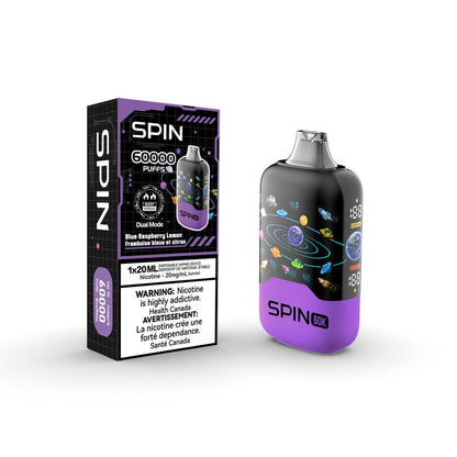 SPIN 60 000 Puffs Disposable Vape - BlueRaspberryLemon