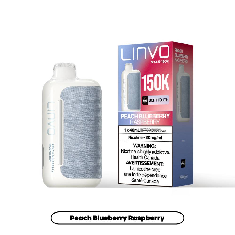 LINVO STAR 150K Disposable Vape - Peach Blueberry Raspberry