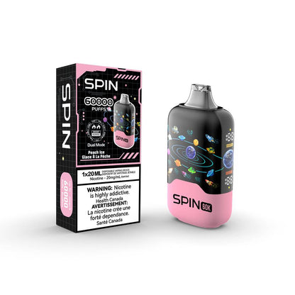 SPIN 60 000 Puffs Disposable Vape - PeachIce