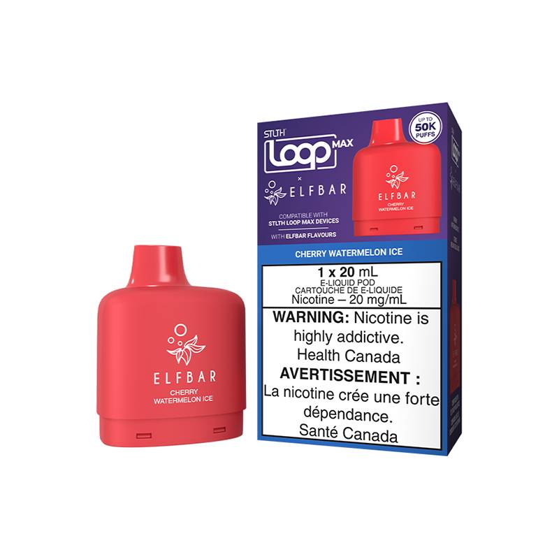 STLTH-LOOP-MAX-X-ELFBAR-POD-PACK-CHERRY-WATERMELON-ICE