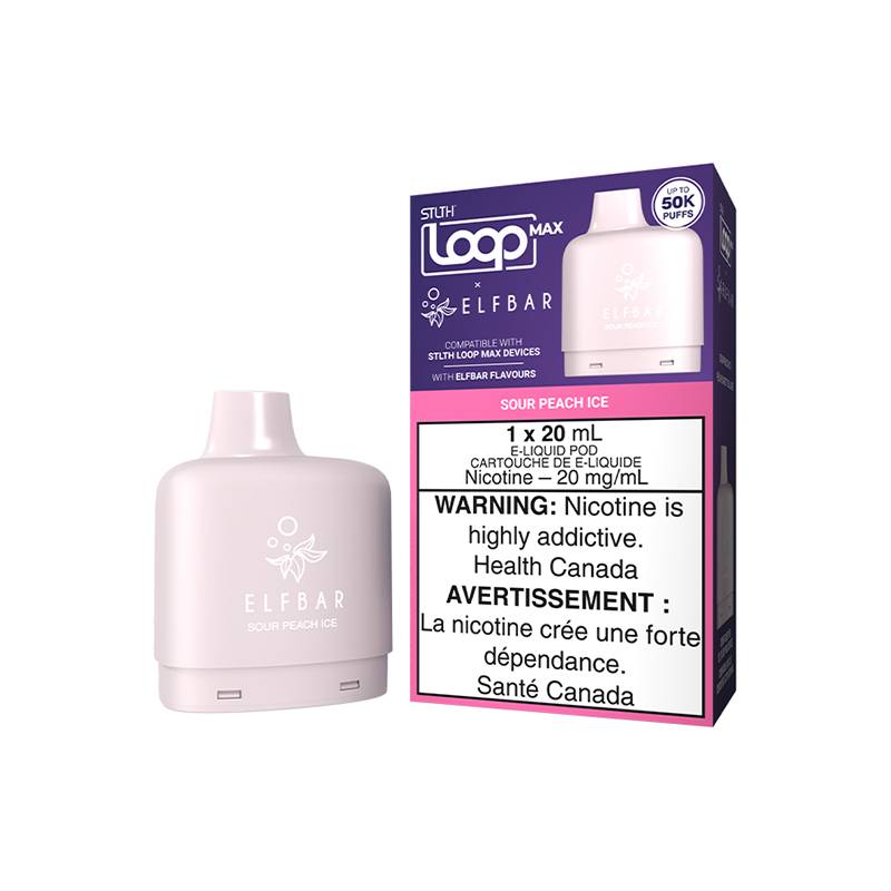 STLTH-LOOP-MAX-X-ELFBAR-POD-PACK-SOUR-PEACH-ICE