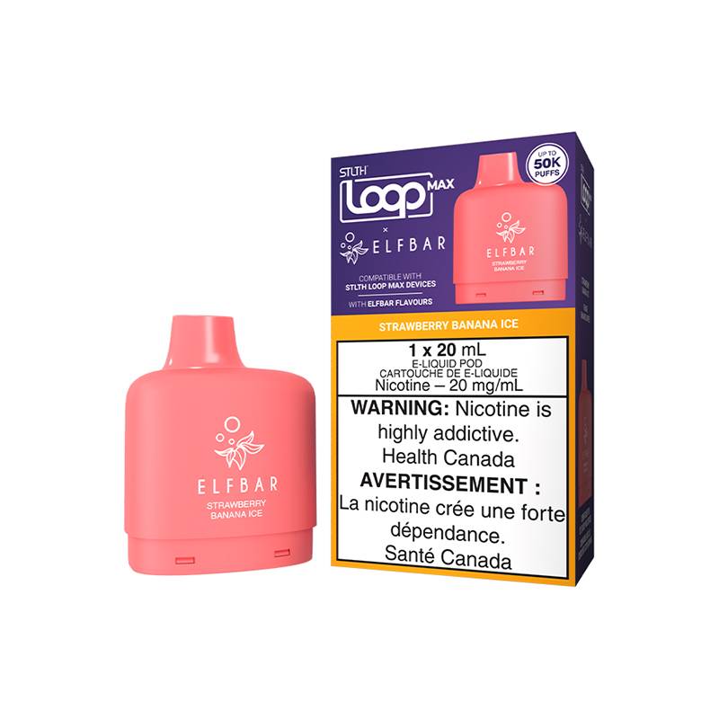 STLTH-LOOP-MAX-X-ELFBAR-POD-PACK-STRAWBERRY-BANANA-ICE