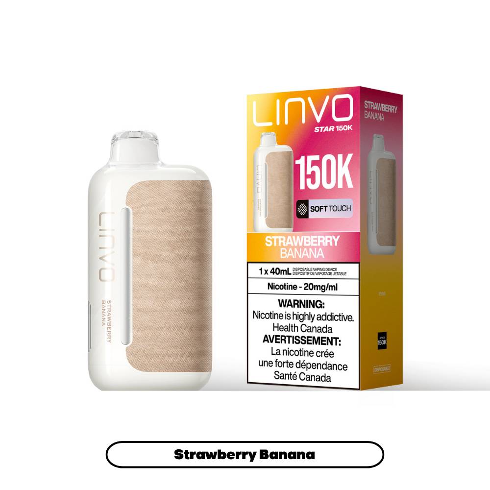 LINVO STAR 150K Disposable Vape - Strawberry Banana