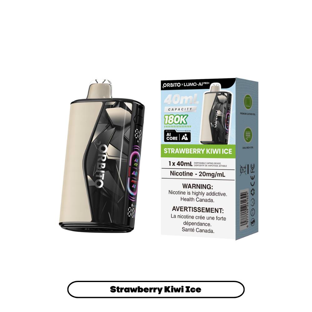 ORBITO LUMO AI PRO+ 180K Disposable Vape - Strawberry Kiwi Ice