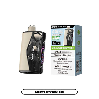 ORBITO LUMO AI PRO+ 180K Disposable Vape - Strawberry Kiwi Ice