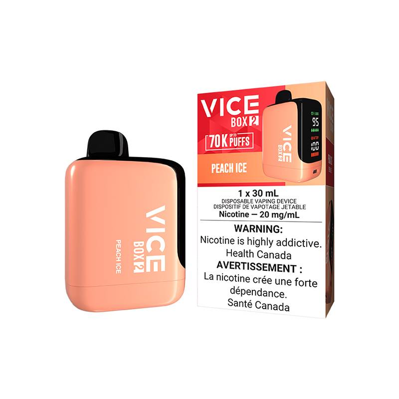 VICE BOX 2 Jetable 70K Vape 70 000 Bouffes, 30 mL, cran LED Super Vape VICE BOX 2 Jetable 70K Vape 70 000 Bouffes, 30 mL, cran LED Super Vape