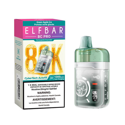 ELF BAR BC PRO 80K Disposable Vape - Green Apple Ice