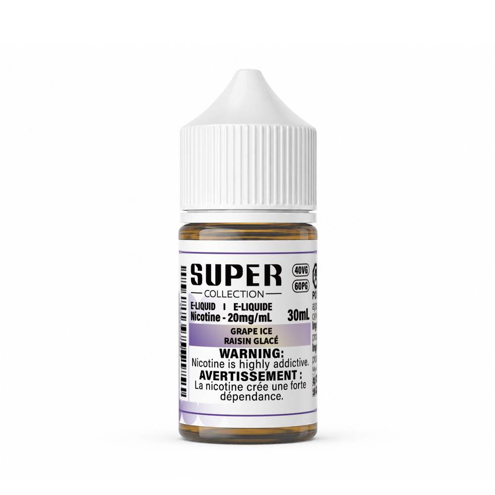 Super Collection Salt Nicotine E-Liquid 30mL - Grape Ice