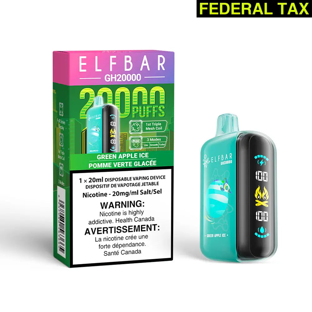 ELFBAR-GH20000-Green-Apple-Ice