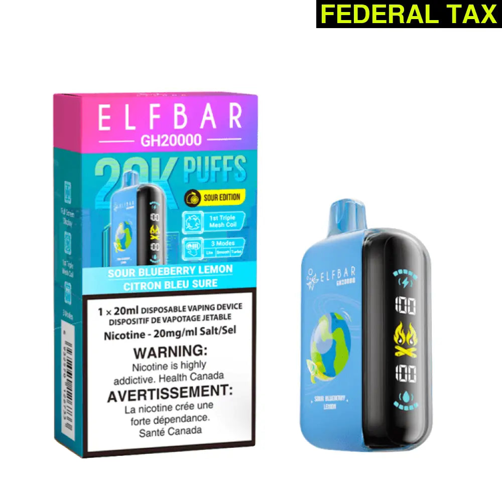 Elf Bar GH20000 Disposable Vape 20K Puffs Sour Blueberry Lemon