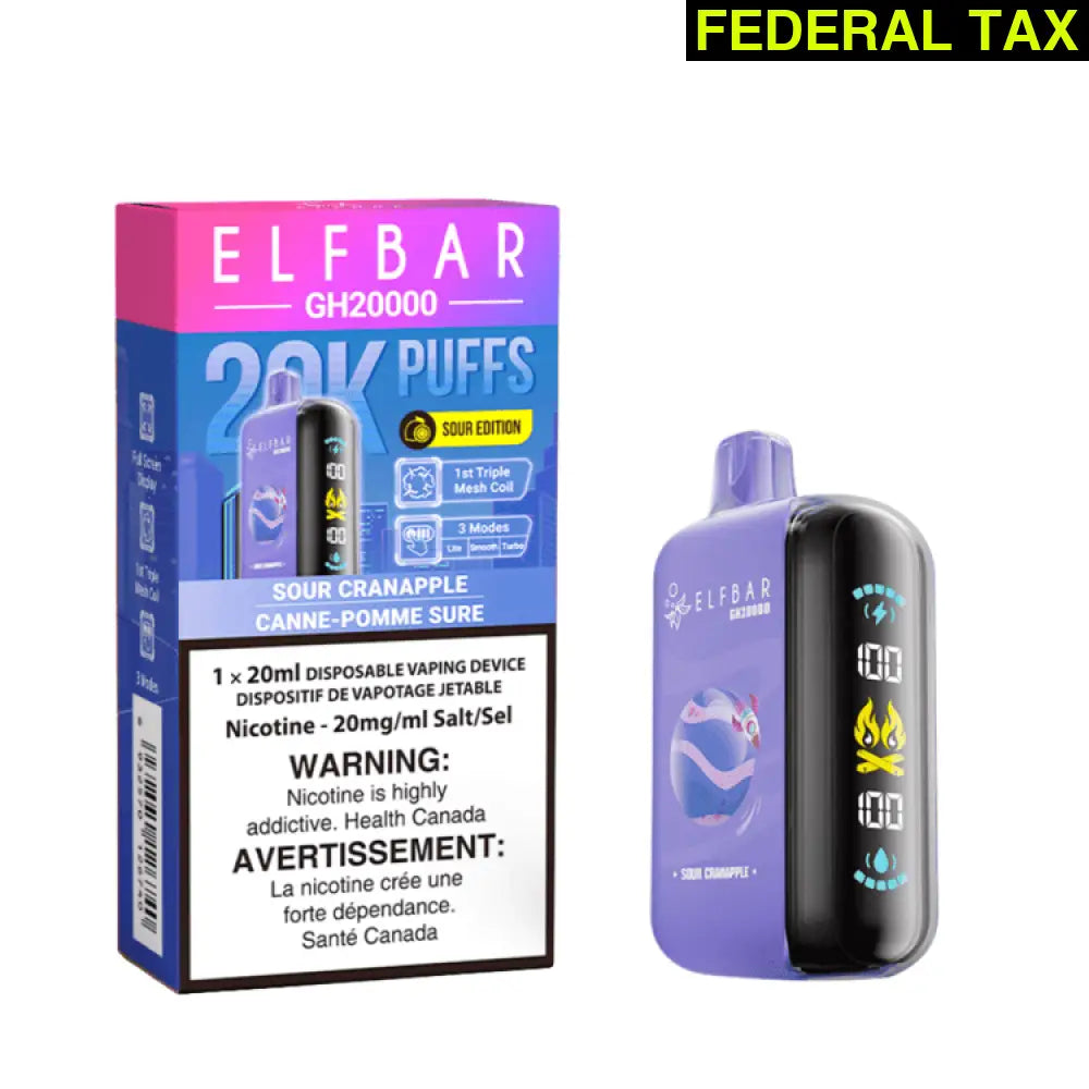 Elf Bar GH20000 Disposable Vape 20K Puffs Sour Cranapple