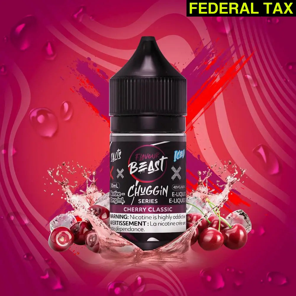 Flavour Beast Chuggin Iced Nicotine Salt E-juice Cherry Classic