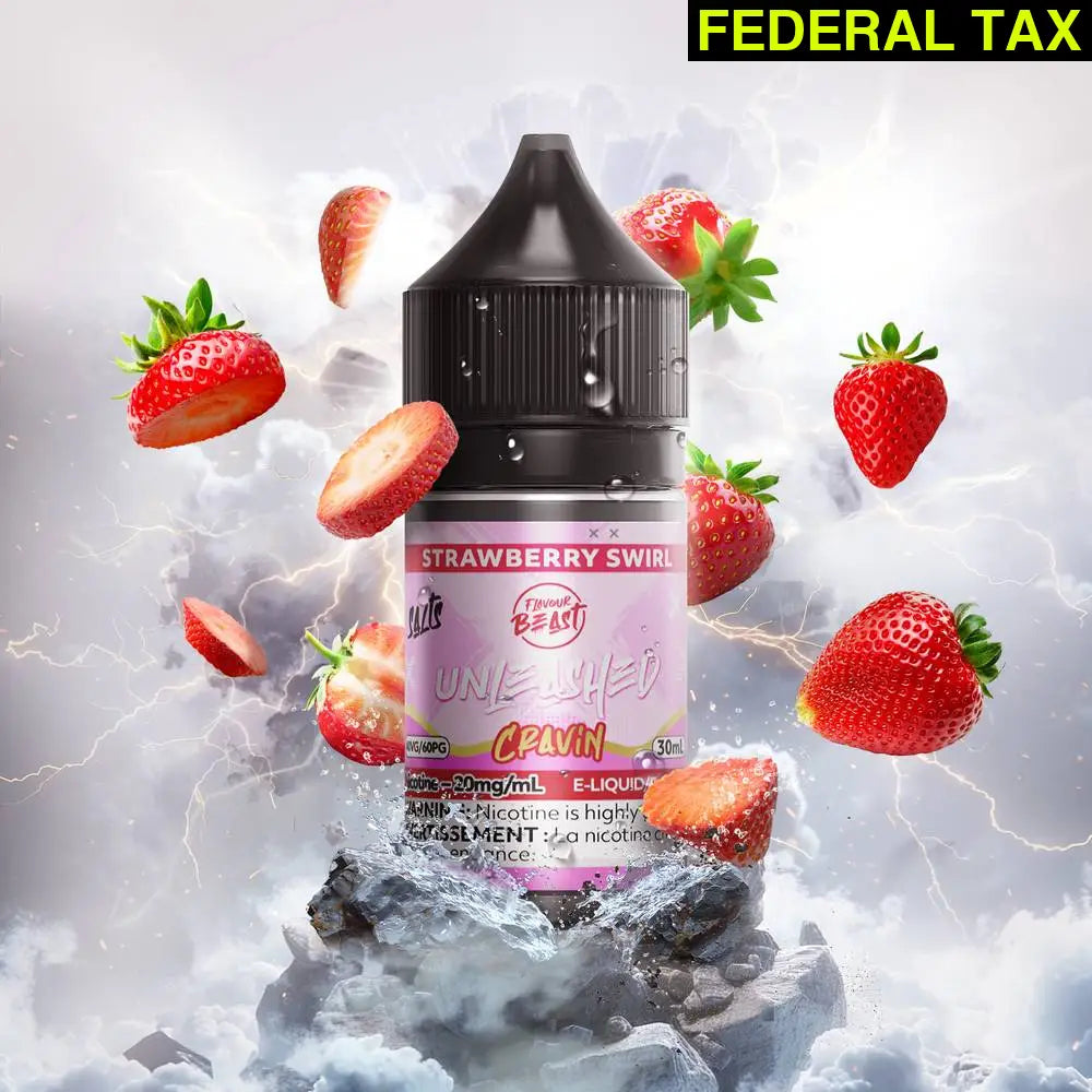 Flavour Beast E-Liquid Unleashed - Cravin’ Strawberry Swirl