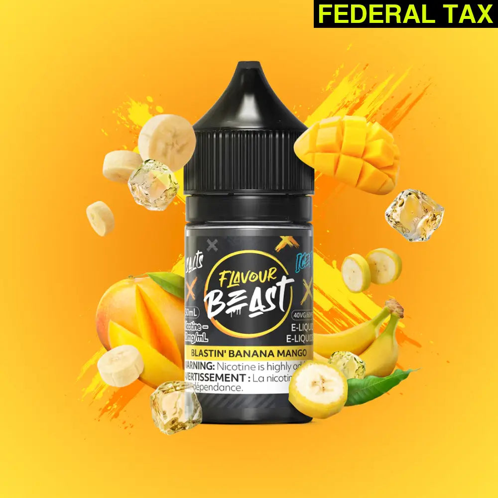 Flavour Beast Nicotine Salt E-Juice 20mg/30ml Blastin’ Banana Mango