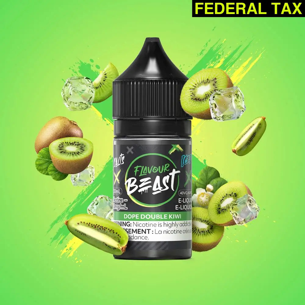 Flavour Beast Nicotine Salt E-Juice 20mg/30ml Dope Double Kiwi