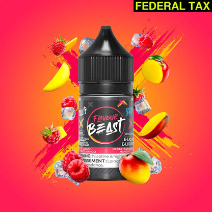 Flavour Beast Nicotine Salt E-Juice 20mg/30ml Ragin’ Razz Mango