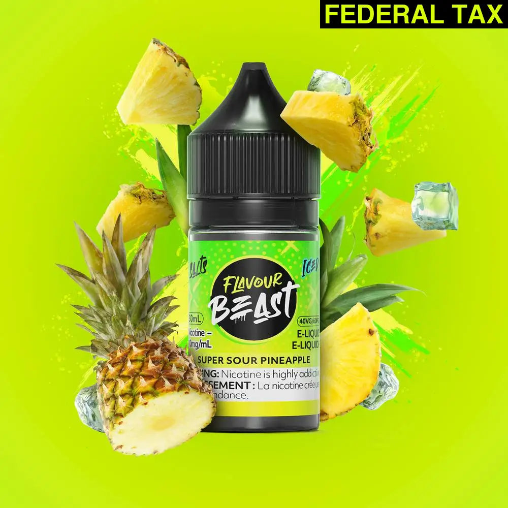 Flavour Beast Nicotine Salt E-Juice 20mg/30ml Super Sour Pineapple