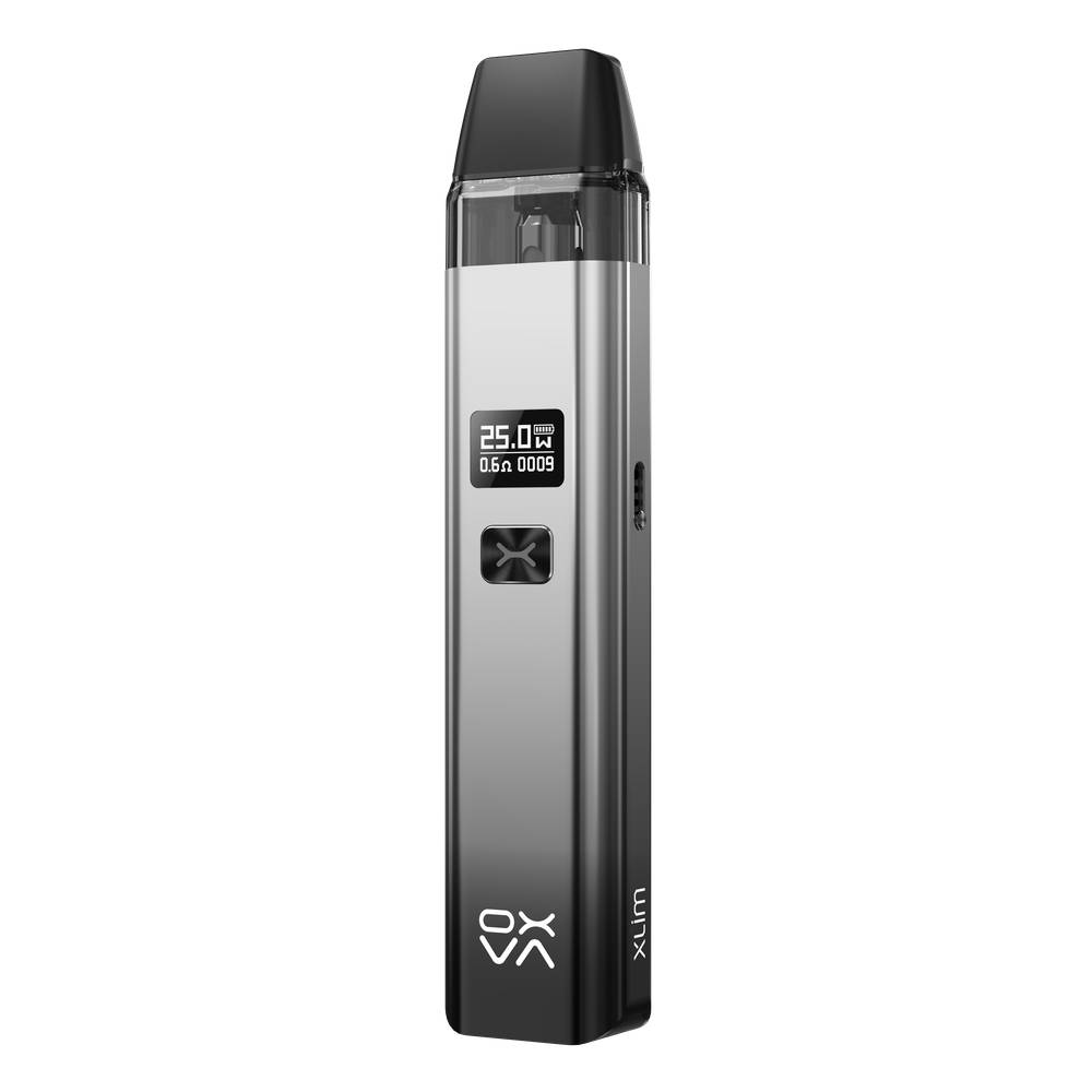 oxva xlim vape pod device_ShinySilverBlack