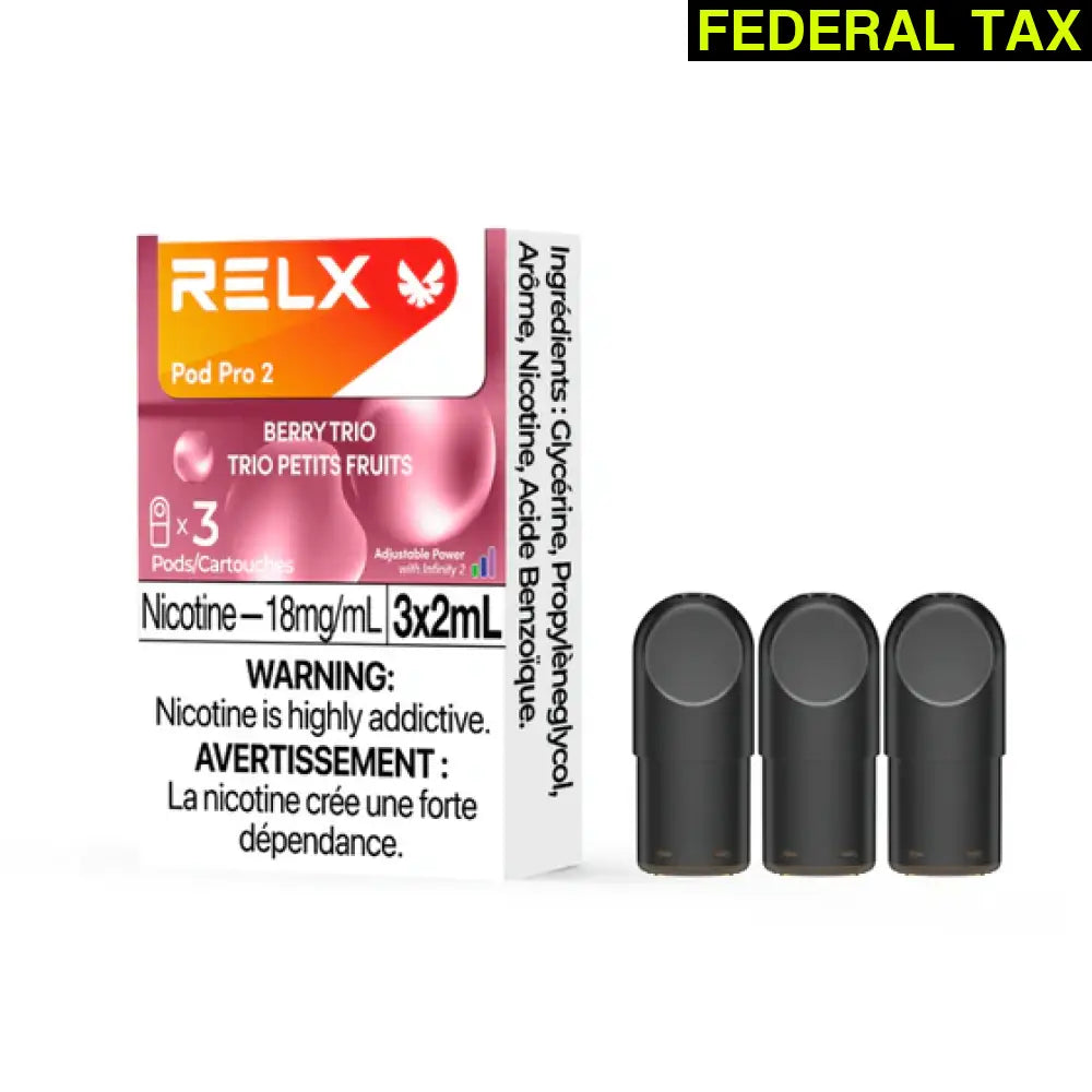 Relx Infinity 2 Pro Pod (3pc) - 1.8% mg/mL Berry Trio