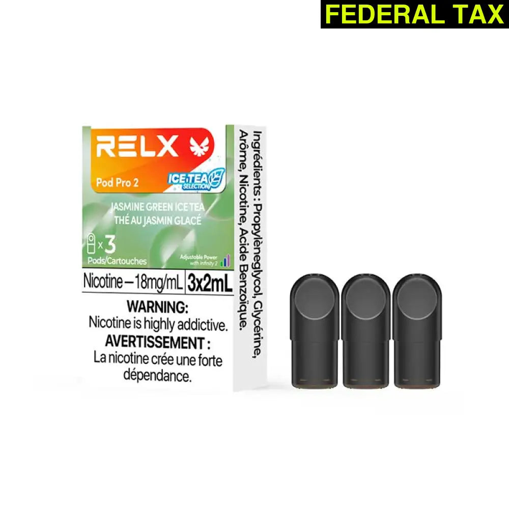 Relx Infinity 2 Pro Pod (3pc) - 1.8% mg/mL Jasmine Green Ice Tea