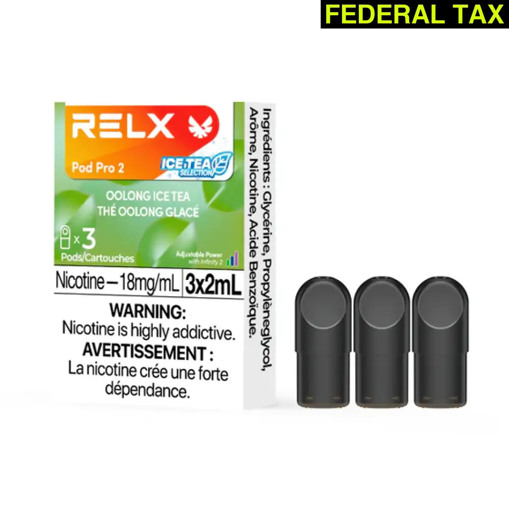 Relx Infinity 2 Pro Pod (3pc) - 1.8% mg/mL Oolong Ice Tea