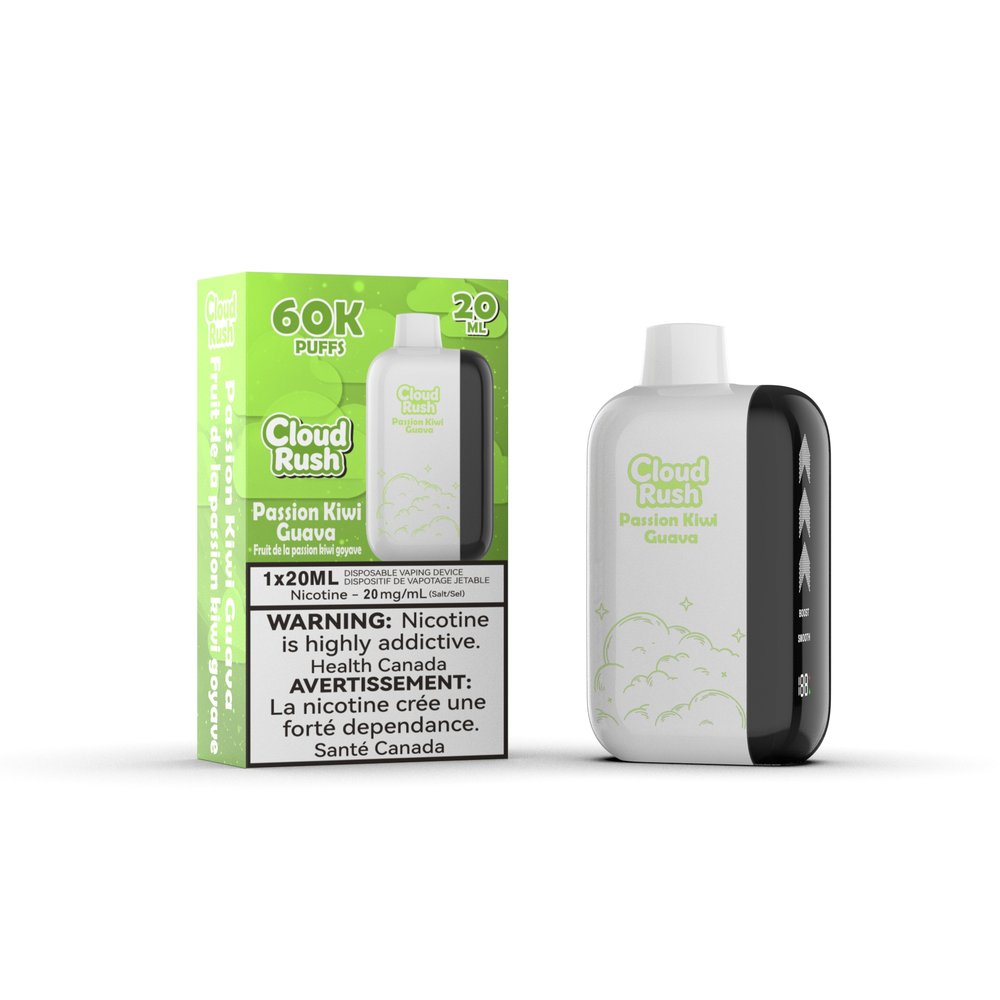 Cloud Rush 60K Disposable Vape – Passion Kiwi Guava