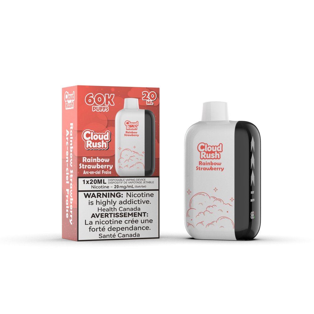 Cloud Rush 60K Disposable Vape – Rainbow Strawberry