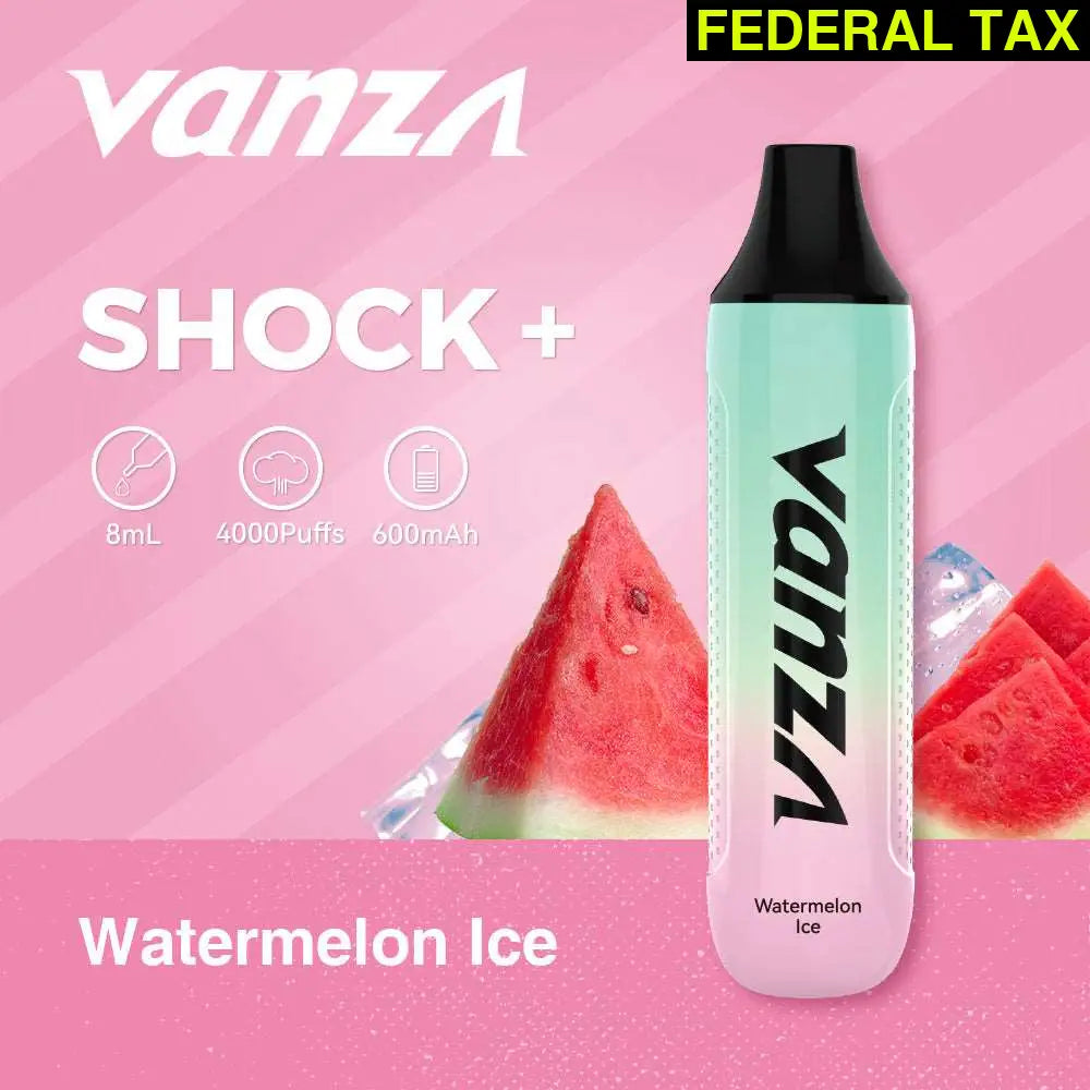 Vanza Shock+ 4000Puffs Disposable Vape - watermelon ice