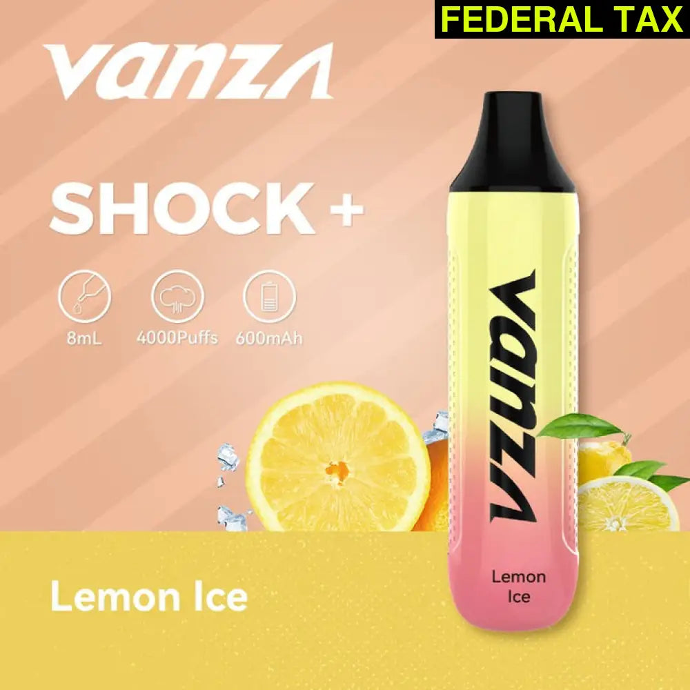 Vanza Shock + 4000Puffs Disposable Vape Lemon Ice