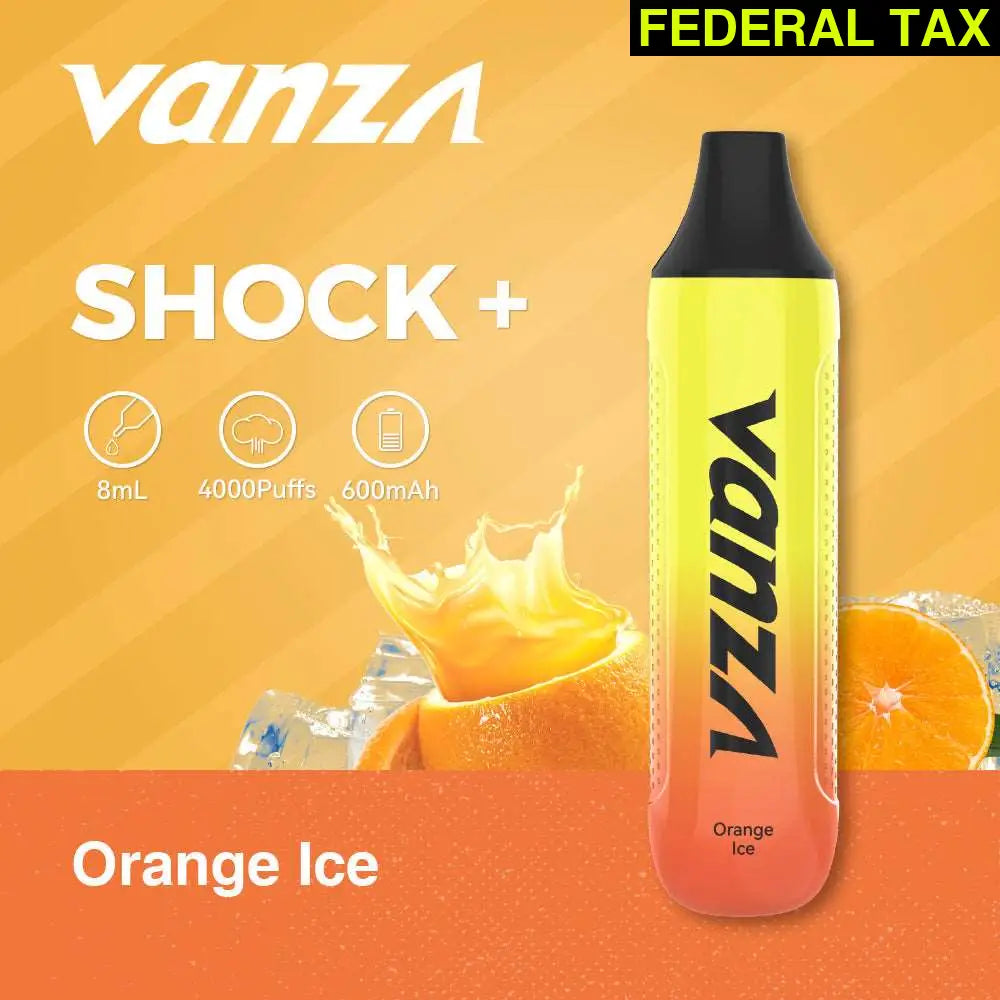 Vanza Shock+ 4000Puffs Disposable Vape - orange ice