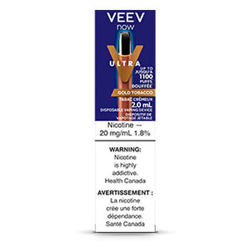 VEEV NOW ULTRA 2ML DISPOSABLE VAPE-GOLD TOBACCO