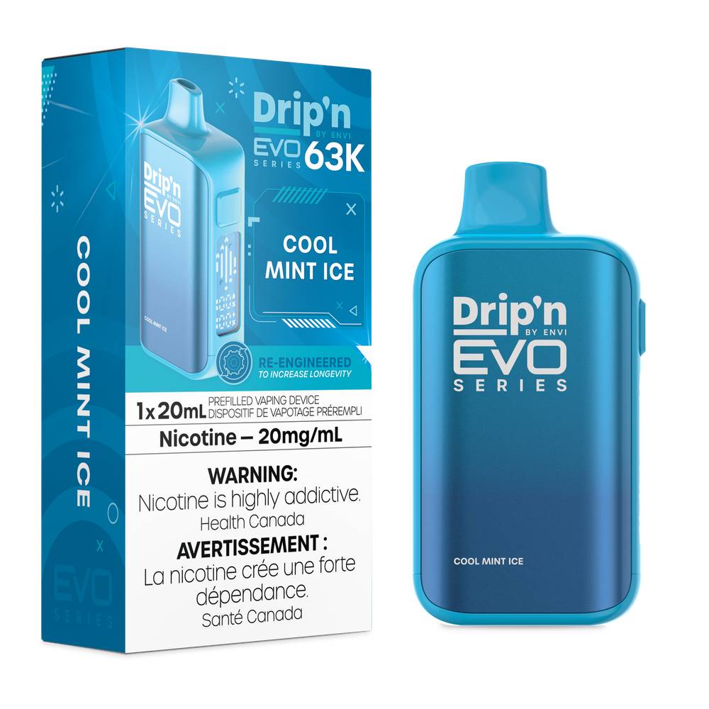 Drip'n EVO 63K Disposable Vape - Cool Mint Ice
