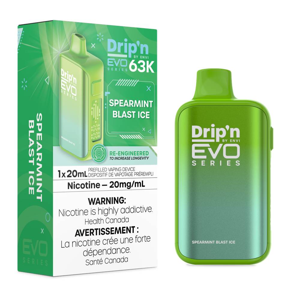 Drip'n EVO 63K Disposable Vape - Spearmint Blast Ice