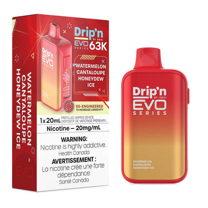 Drip'n EVO 63K Disposable Vape - Watermelon Cantaloupe Honeydew Ice