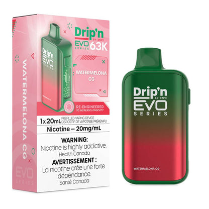 Drip'n EVO 63K Disposable Vape - Watermelon CG