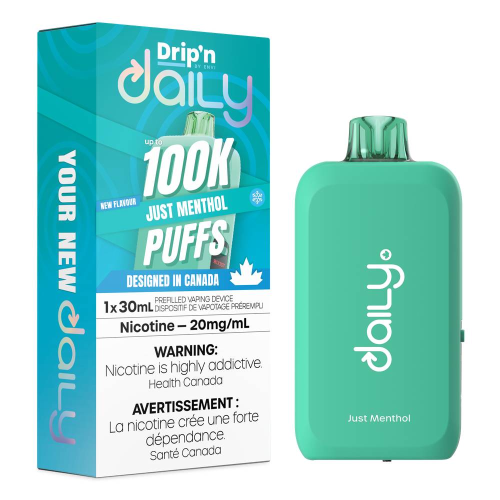 Drip'n Daily 100K Disposable Vape - Just Menthol