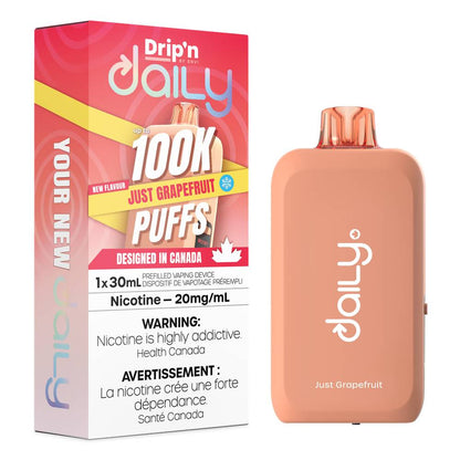 Drip'n Daily 100K Disposable Vape - Just Grapefruit