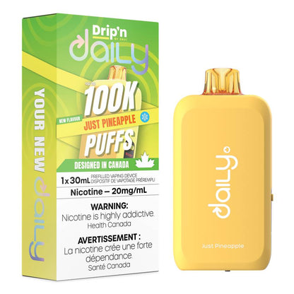 Drip'n Daily 100K Disposable Vape - Just Pineapple