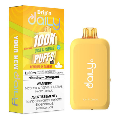 Drip'n Daily 100K Disposable Vape - Just S.Citrus