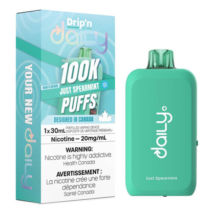 Drip'n Daily 100K Disposable Vape - Just Spearmint