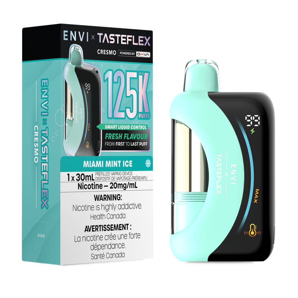 ENVI x OXVA TasteFlex 125K Disposable Vape - Miami Mint ce