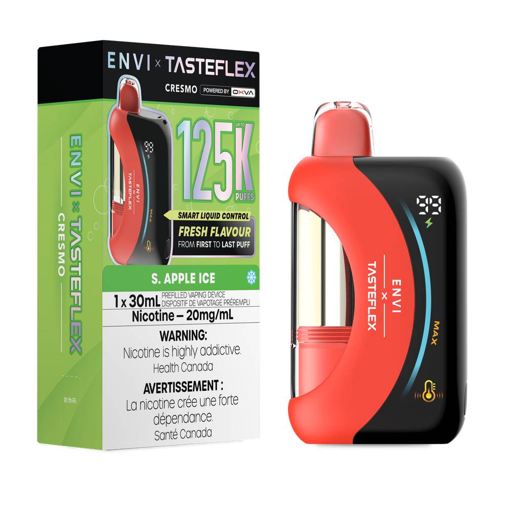 ENVI x OXVA TasteFlex 125K Disposable Vape - S.Apple Ice