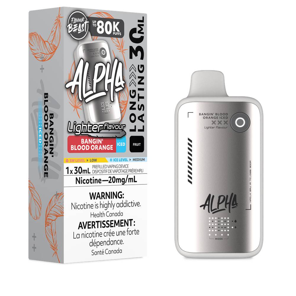 Flavour Beast Alpha L.S. 80K Disposable Vape - Bagin' Blood Orange Iced
