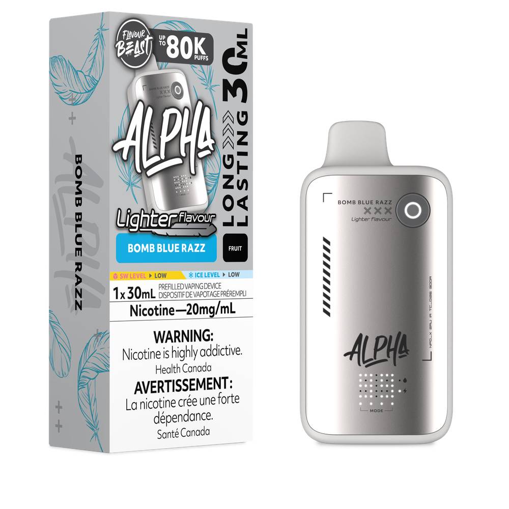 Flavour Beast Alpha L.S. 80K Disposable Vape - Bomb Blue Razz